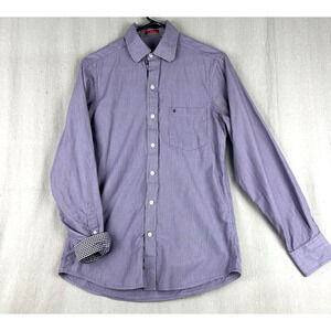 IZOD | Men's Shirt Button-Down Small Petite Slim Fit Purple